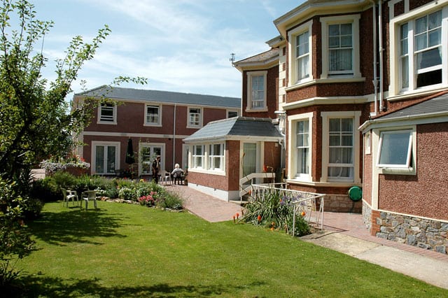 Care home gardens maintained by Johnson Gardening Services